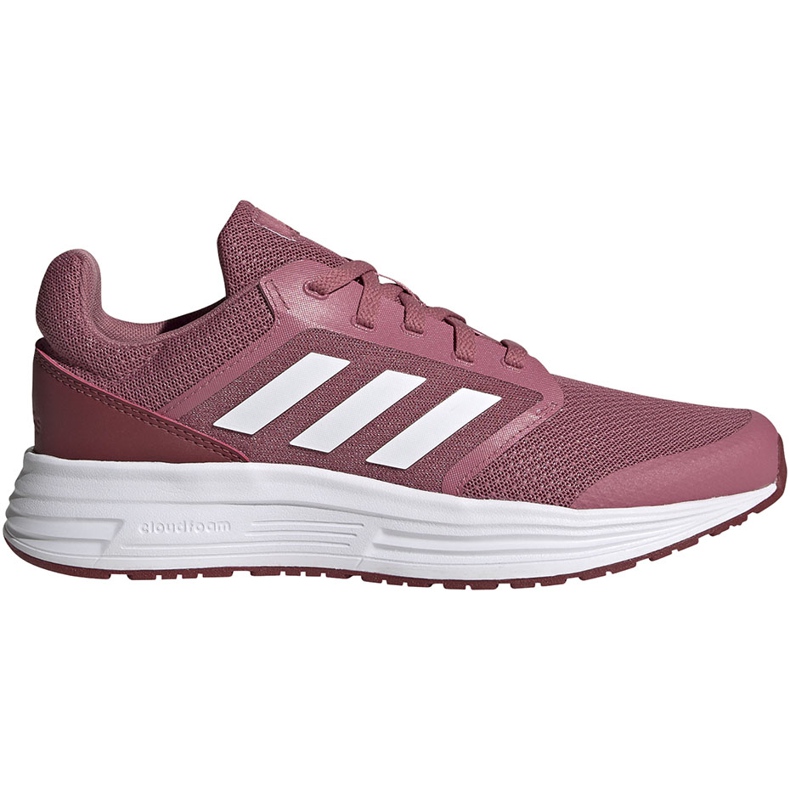 Pantofi de alergare pentru femei adidas Galaxy 5 burgundy FW6124 alb roșu