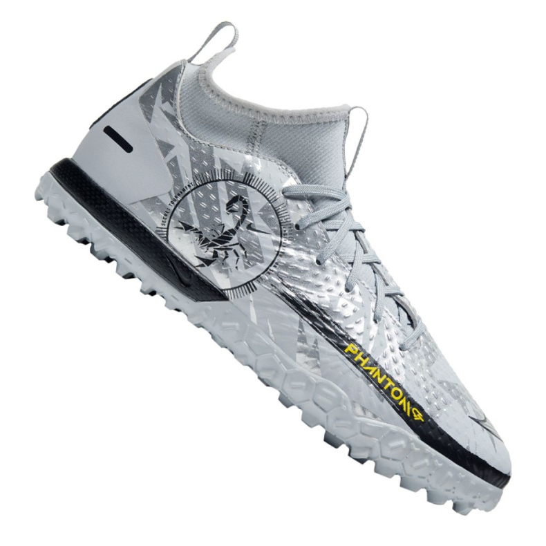 Pantofi de fotbal Nike Phantom Gt Academy Df Se Tf Jr DA2289-001 multicolor argint