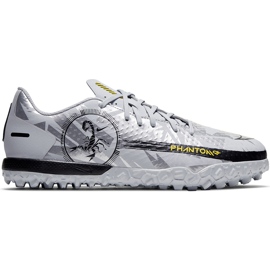 Pantofi de fotbal Nike Phantom Gt Scorpion Academy Tf Junior DA2282 001 argint argint