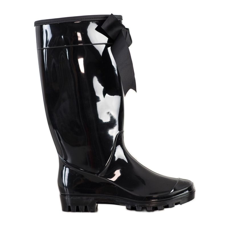 SHELOVET Galoși lăcuți cu arc negru