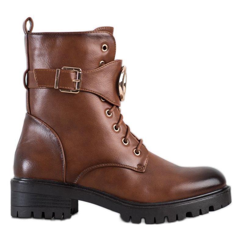 SHELOVET Muncitori cu ornament de aur maro