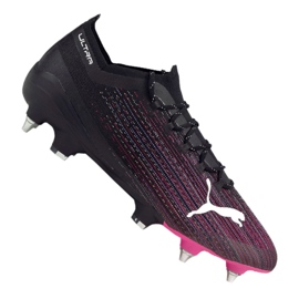Ghete de fotbal Puma Ultra 1.1 Mx Sg M 106076-03 negru, negru, violet negru Ghete de fotbal Puma Ultra 1.1 Mx Sg M 106076-03 negru, negru, violet negru