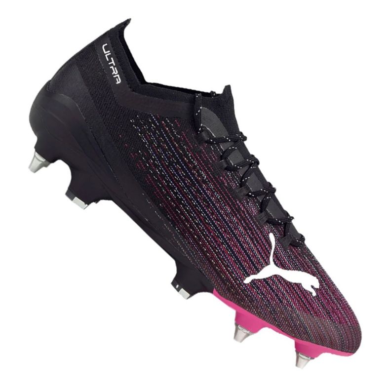 Ghete de fotbal Puma Ultra 1.1 Mx Sg M 106076-03 negru, negru, violet negru