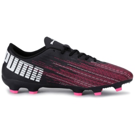 Ghete de fotbal Puma Ultra 4.1 FG / AG M 106092 05 negru, negru, roz negru Ghete de fotbal Puma Ultra 4.1 FG / AG M 106092 05 negru, negru, roz negru