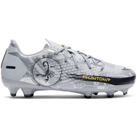 Pantofi de fotbal Nike Phantom Gt Academy Scorpion FG / MG Junior DB7631 001 alb