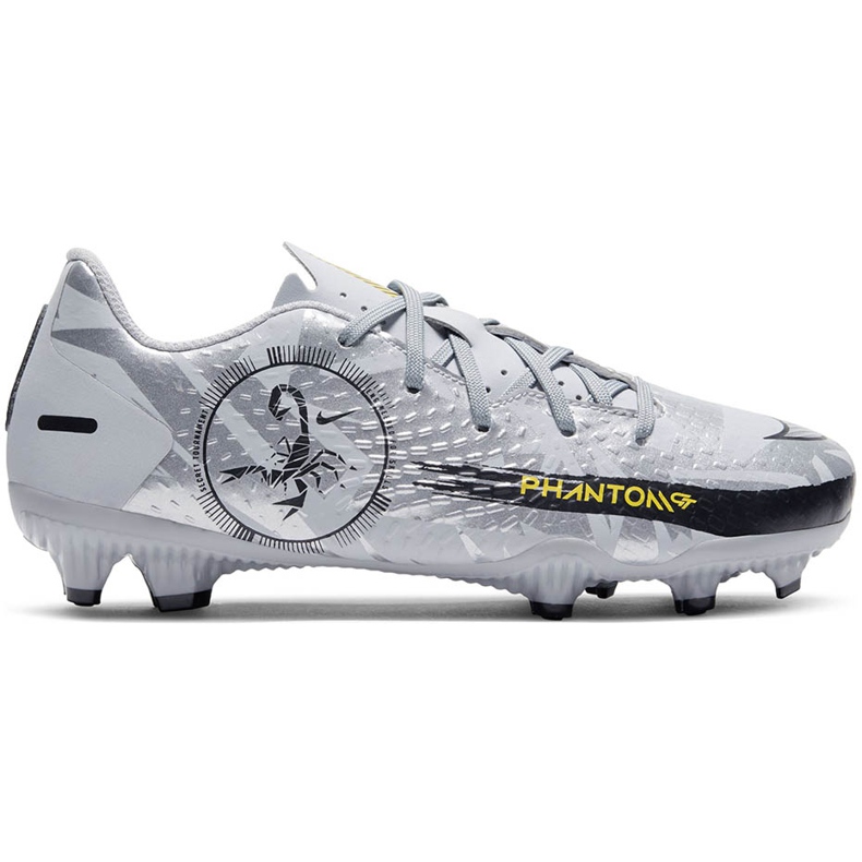 Pantofi de fotbal Nike Phantom Gt Academy Scorpion FG / MG Junior DB7631 001 alb