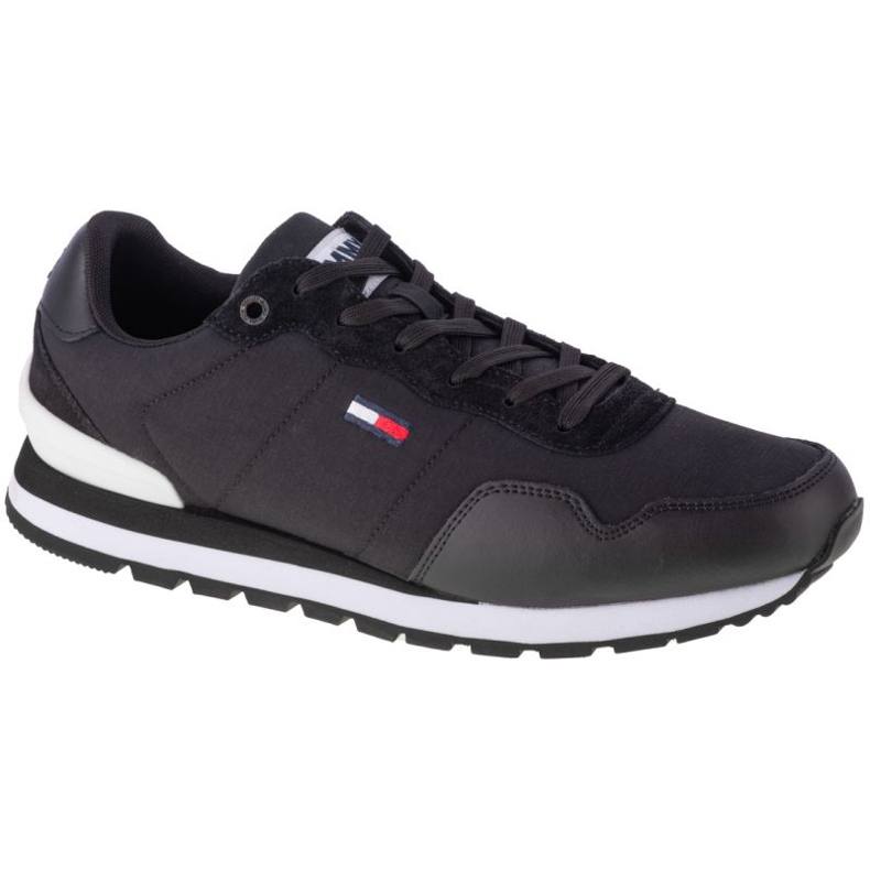Pantofi Tommy Hilfiger Jeans Lifestyle Mix Runner M EM0EM00578-BDS negru