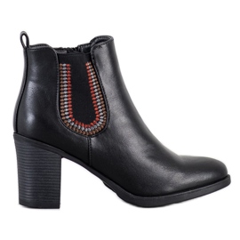 Goodin Ghete negre din piele ecologică negru Goodin Ghete negre din piele ecologică negru