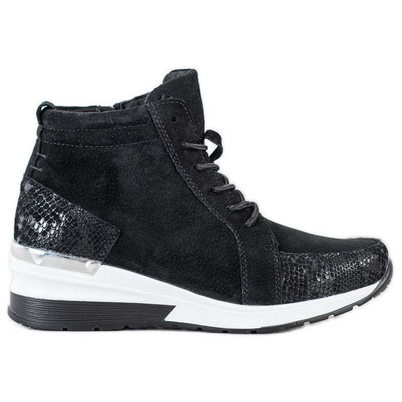 Filippo Ghete din piele cu cordon negru Filippo Ghete din piele cu cordon negru