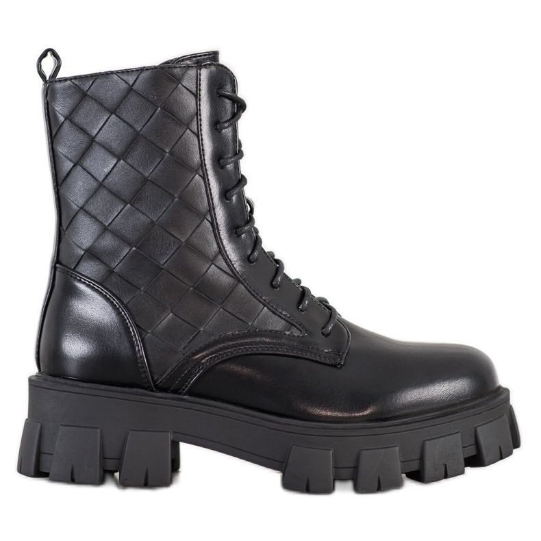 Seastar Black Fashion Trappers negru Seastar Black Fashion Trappers negru