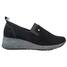 Filippo Încălțăminte din piele slip-on negru