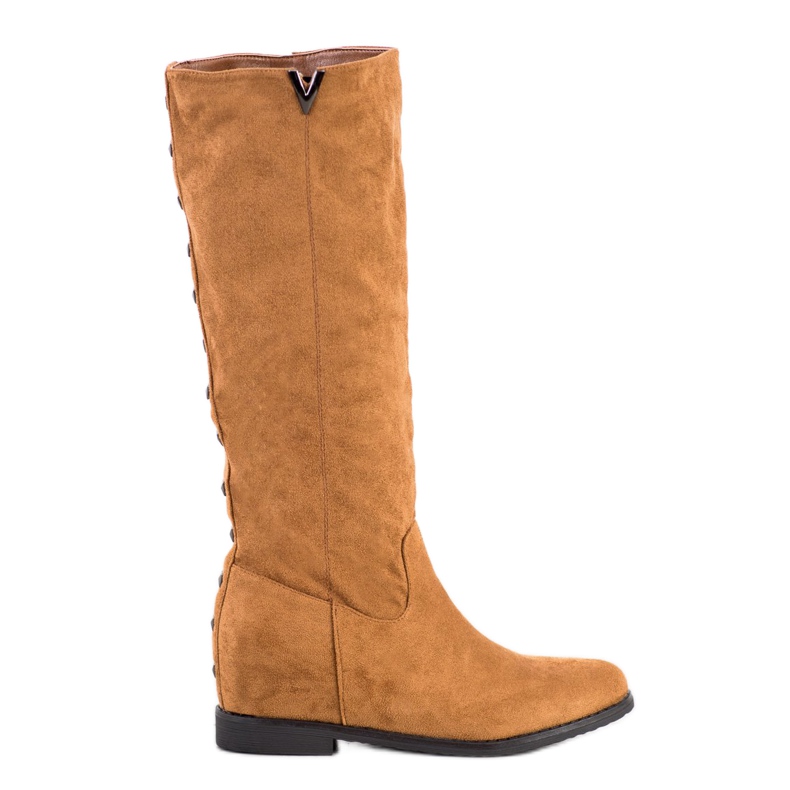 Seastar Cizme din piele de căprioară cu știfturi maro Seastar Cizme din piele de căprioară cu știfturi maro