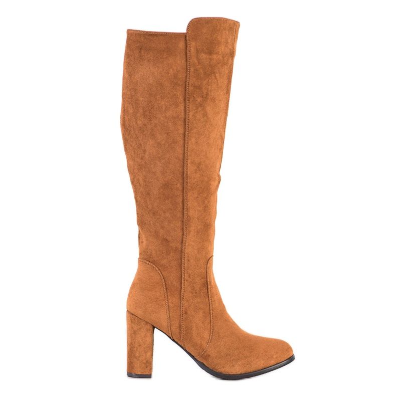 Sabatina Cizme din piele camel maro multicolor Sabatina Cizme din piele camel maro multicolor