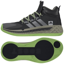 Pantof de baschet Adidas Pro Boost Mid M FW9510 bleumarin, negru, gri/argintiu negru