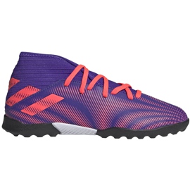 Ghete de fotbal adidas Nemeziz.3 Tf Junior violet-roz EH0576 multicolor