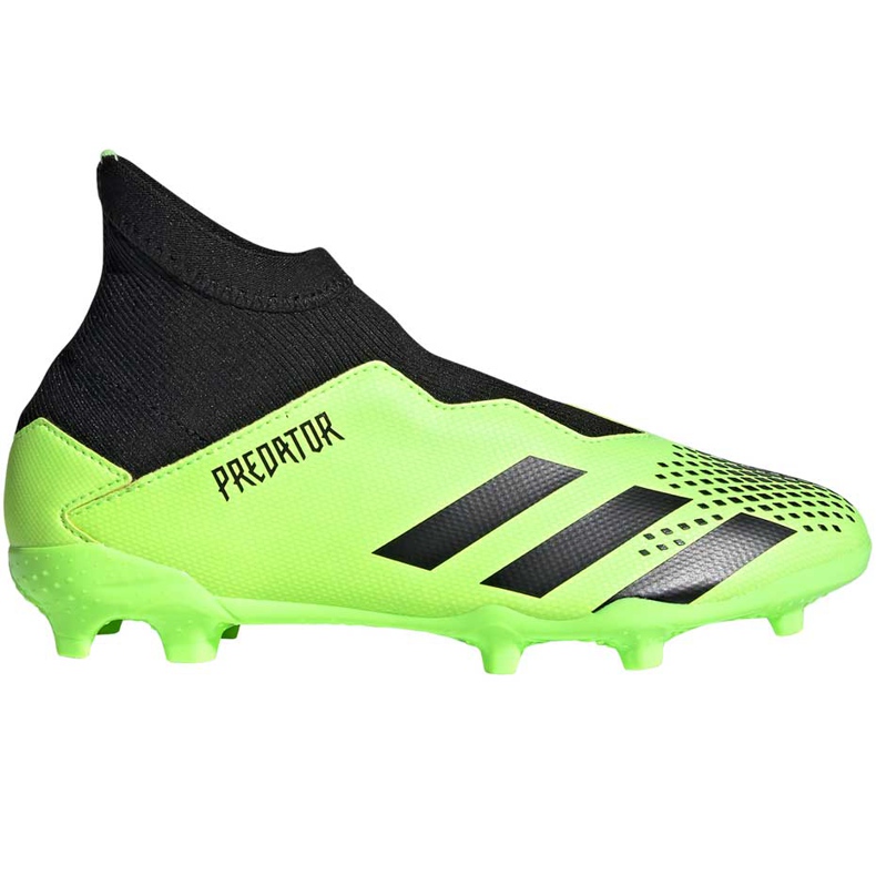 Cizme de fotbal Adidas Predator 20.3 Ll Fg Junior verde-negru EH3019