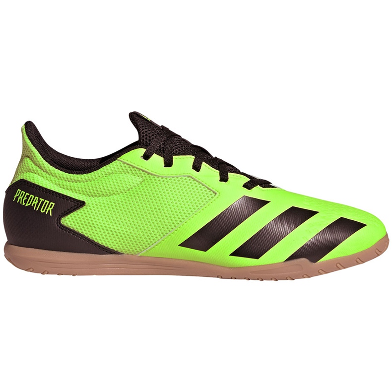 Ghete de fotbal Adidas Predator 20.4 In Sala verde și negru EH3005