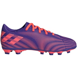 Ghete de fotbal Adidas Nemeziz.4 FxG Junior EH0585 violet, roșu violet Ghete de fotbal Adidas Nemeziz.4 FxG Junior EH0585 violet, roșu violet
