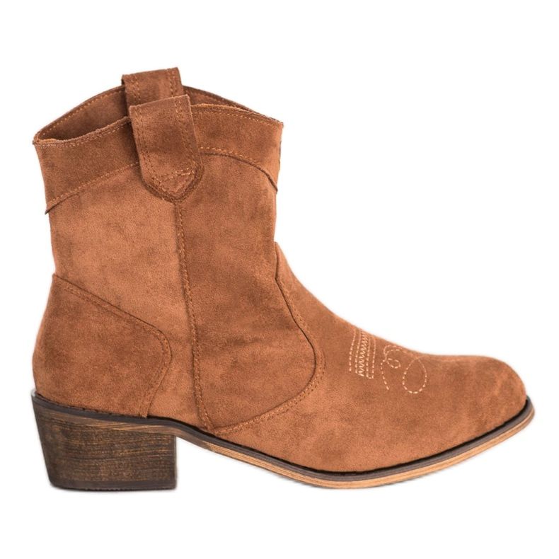 Queentina Confortul unei cizme de cowboy cu izolație maro