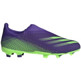 Ghete de fotbal Adidas X Ghosted.3 Ll Fg Jr EH2015 verde, violet violet Ghete de fotbal Adidas X Ghosted.3 Ll Fg Jr EH2015 verde, violet violet