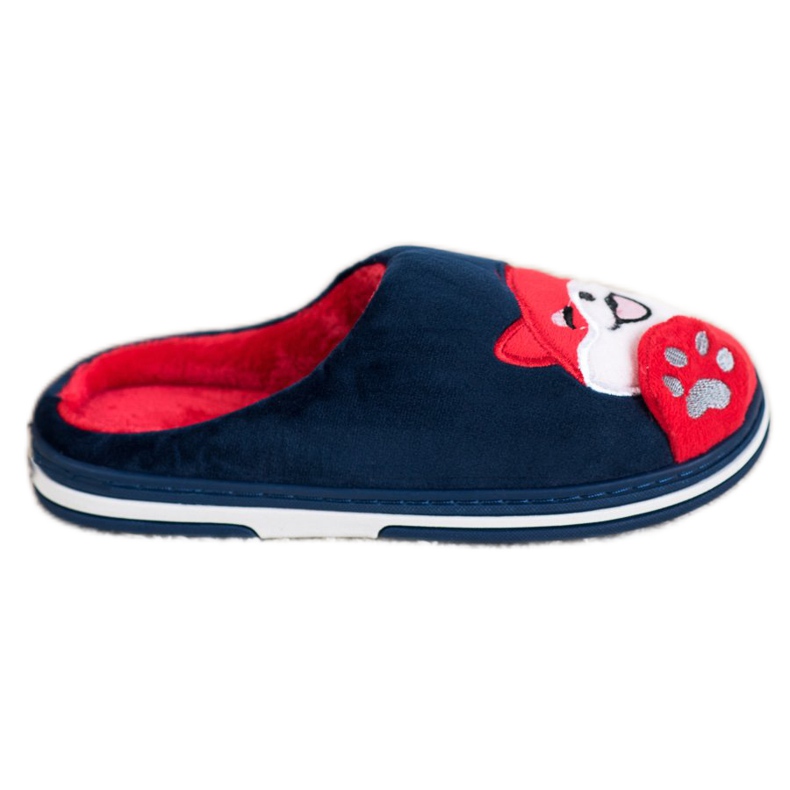 Bona Bun venit papuci de casă alb roșu albastru marin Bona Bun venit papuci de casă alb roșu albastru marin