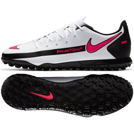 Pantof de fotbal Nike Phantom Gt Club Tf M CK8469 160 alb multicolor