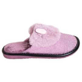 Bona Papuci Sclipici Cu Daune violet Bona Papuci Sclipici Cu Daune violet