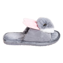 Bona Papuci de iepuraș gri