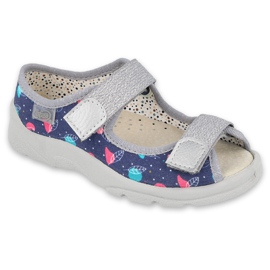 Încălțăminte pentru copii Befado 869X144 bleumarin roz gri