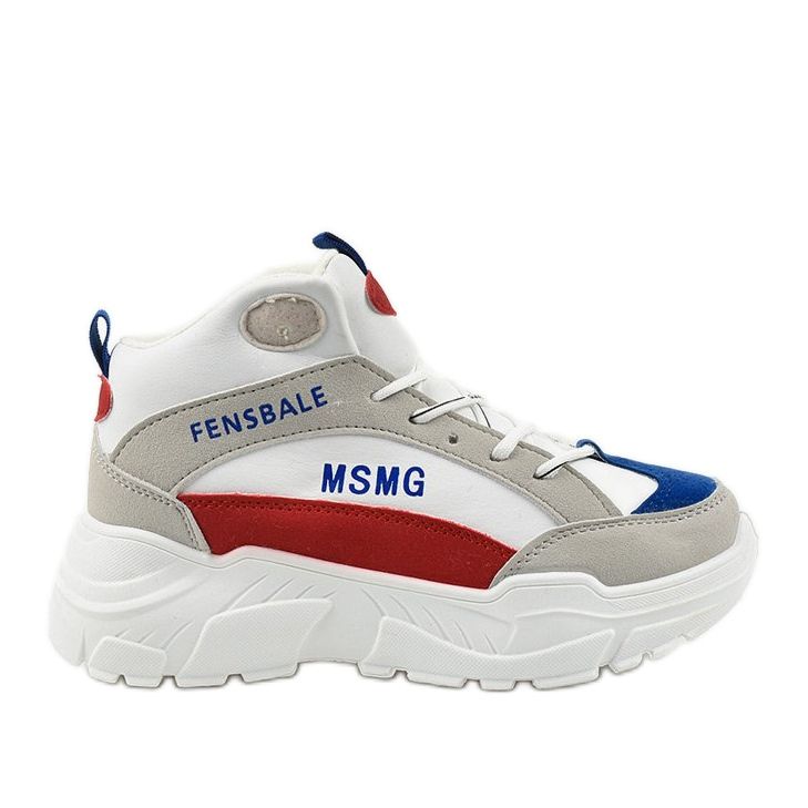 Adidași albi, adidași izolați din denim multicolor