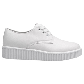 Cizme Creepers Pe Platforma Albă BK-15