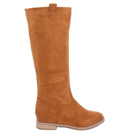 Cizme pe o cămilă cu pană ascunsă NC968P Camel maro multicolor Cizme pe o cămilă cu pană ascunsă NC968P Camel maro multicolor