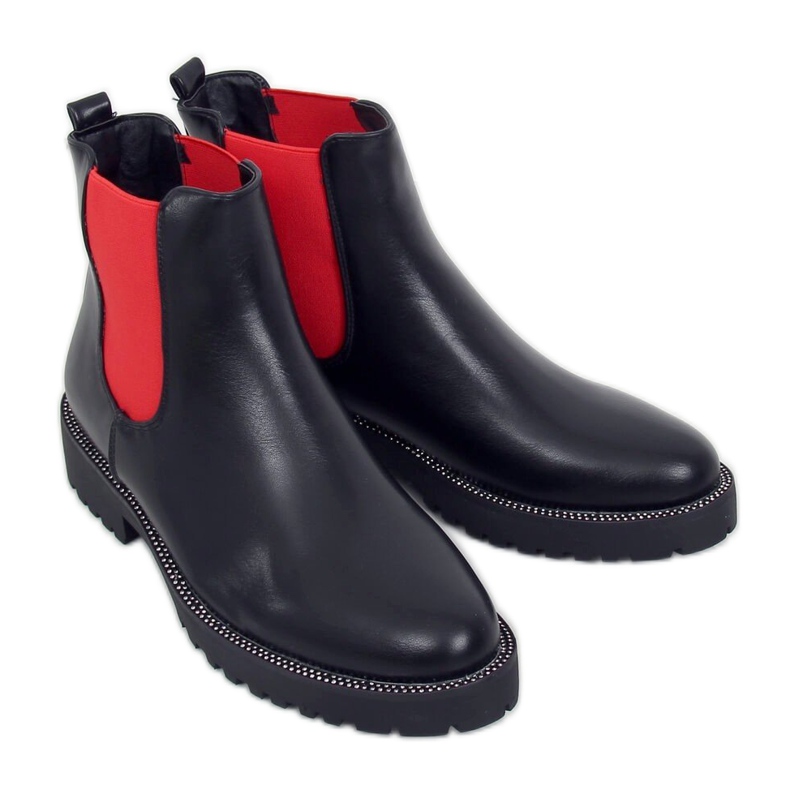 Cizme negre Chelsea pentru femei 15602-9 Negre negru