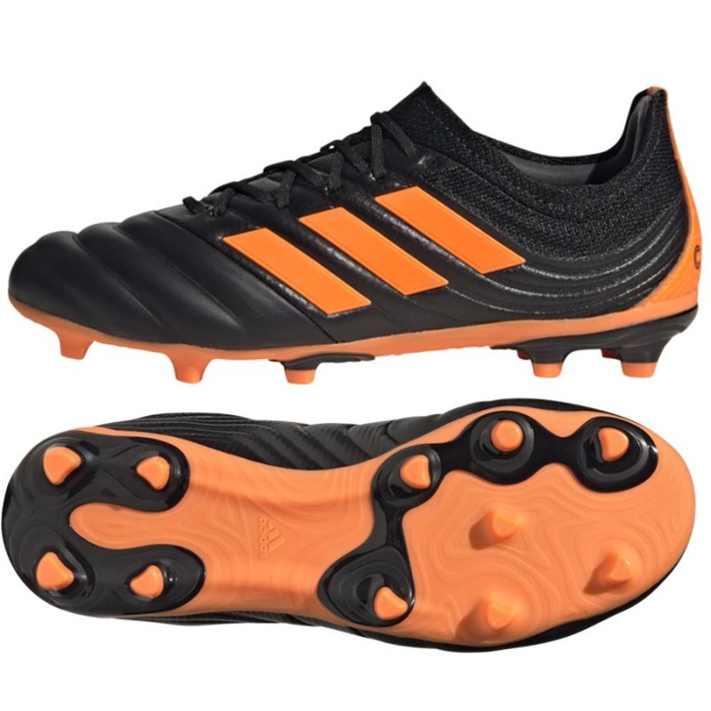 Ghete de fotbal Adidas Copa 20.1 Fg Jr EH0887 portocaliu, negru, portocaliu negru