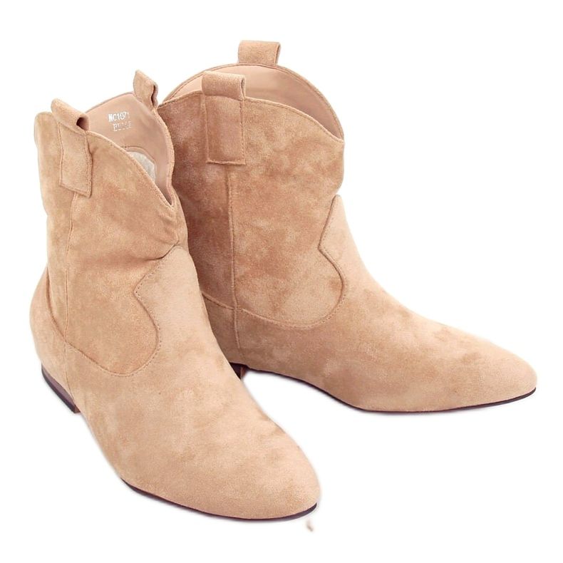 Piele de damă bej sashki de piele NC1071 Bej