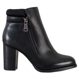 Super Mode Ghete clasice cu fermoar negru Super Mode Ghete clasice cu fermoar negru