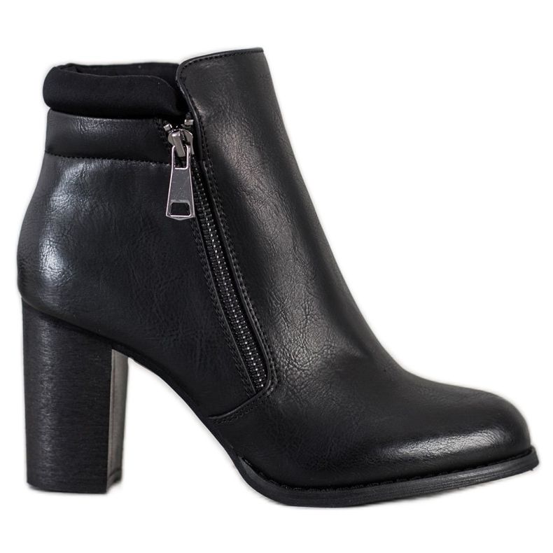 Super Mode Ghete clasice cu fermoar negru Super Mode Ghete clasice cu fermoar negru