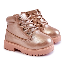 FRROCK Cizme Trappers pentru copii Gold Pink Dexter roz FRROCK Cizme Trappers pentru copii Gold Pink Dexter roz