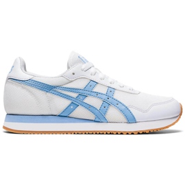 Încălțăminte de damă Asics Tiger Runner alb și albastru 1192A160 102 Încălțăminte de damă Asics Tiger Runner alb și albastru 1192A160 102