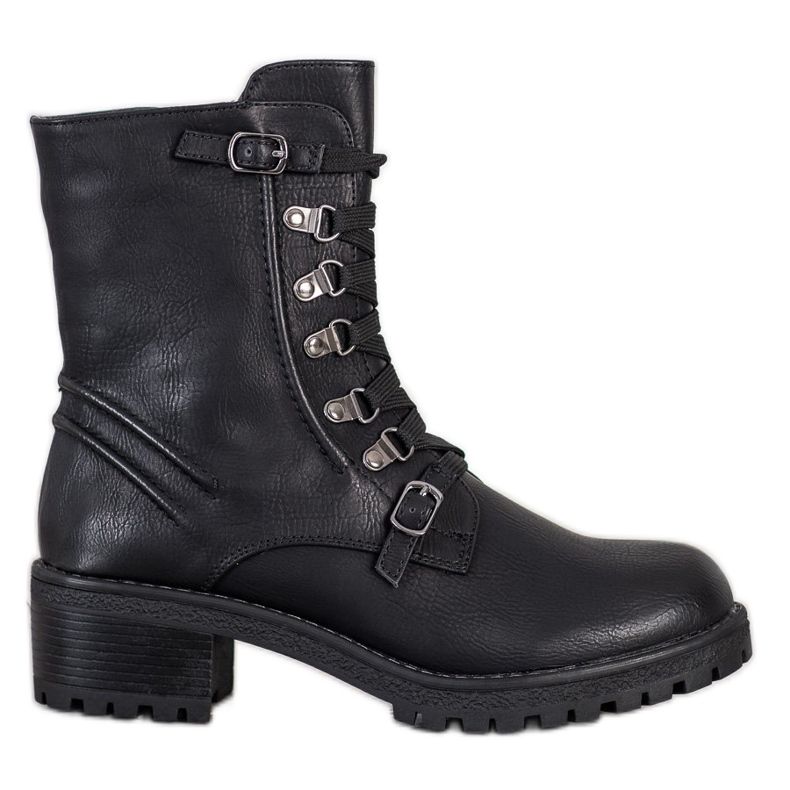 Super Mode Laced Black Workers negru