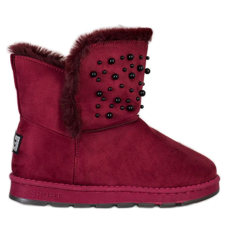 Bona Mukluki cu margele roșu Bona Mukluki cu margele roșu