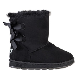 Bona Mukluki negru cu arcuri Bona Mukluki negru cu arcuri