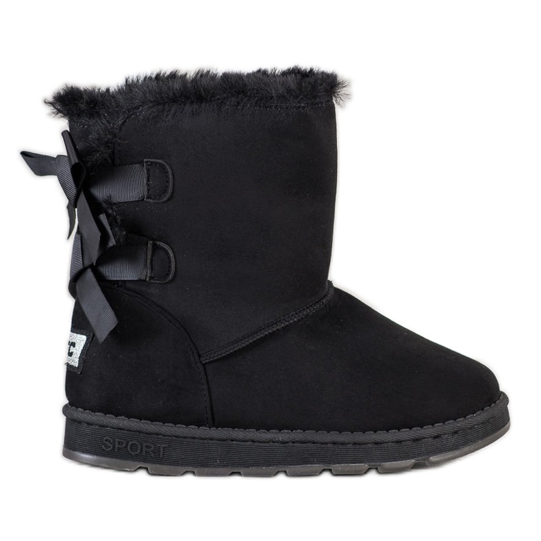 Bona Mukluki negru cu arcuri Bona Mukluki negru cu arcuri