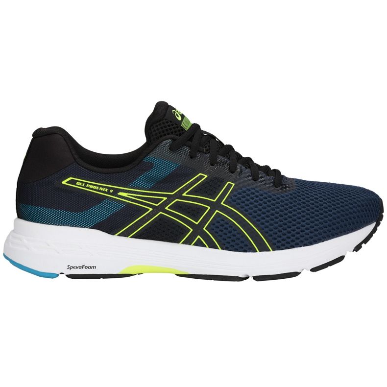 Pantofi de alergare pentru bărbați Asics Gel Phoenix 9 T822N 400 negru albastru marin galben