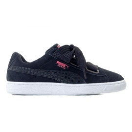 Puma Suede Heart Street 2 W 366780 01 negru roz Puma Suede Heart Street 2 W 366780 01 negru roz