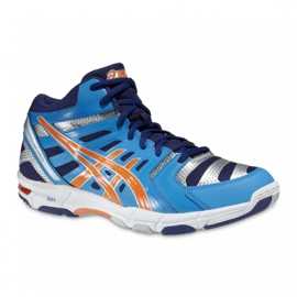 Pantofi de volei Asics Gel-Beyond 4 Mt B403N-4130 violet, albastru, portocaliu, gri / argintiu albastru