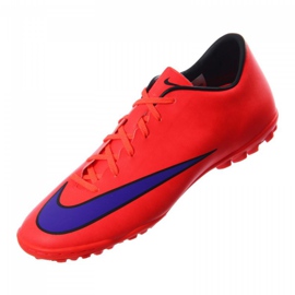 Ghete de fotbal Nike Mercurial Victory V Tf M 651646-650 roșu roșu