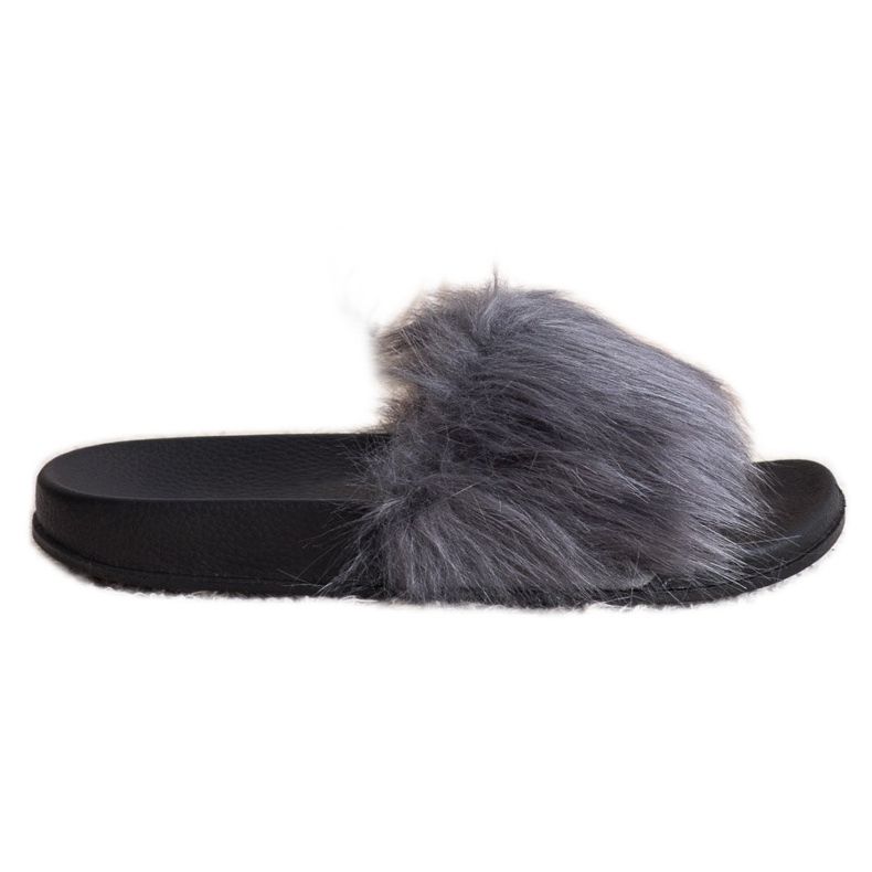 SHELOVET Papuci eleganți gri