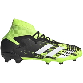 Cizme de fotbal Adidas Predator Mutator 20.1 Fg Junior verde-negru EH3017