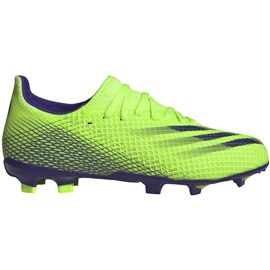 Cizme de fotbal adidas X Ghosted.3 Fg Junior verzi EG8212 verde verde